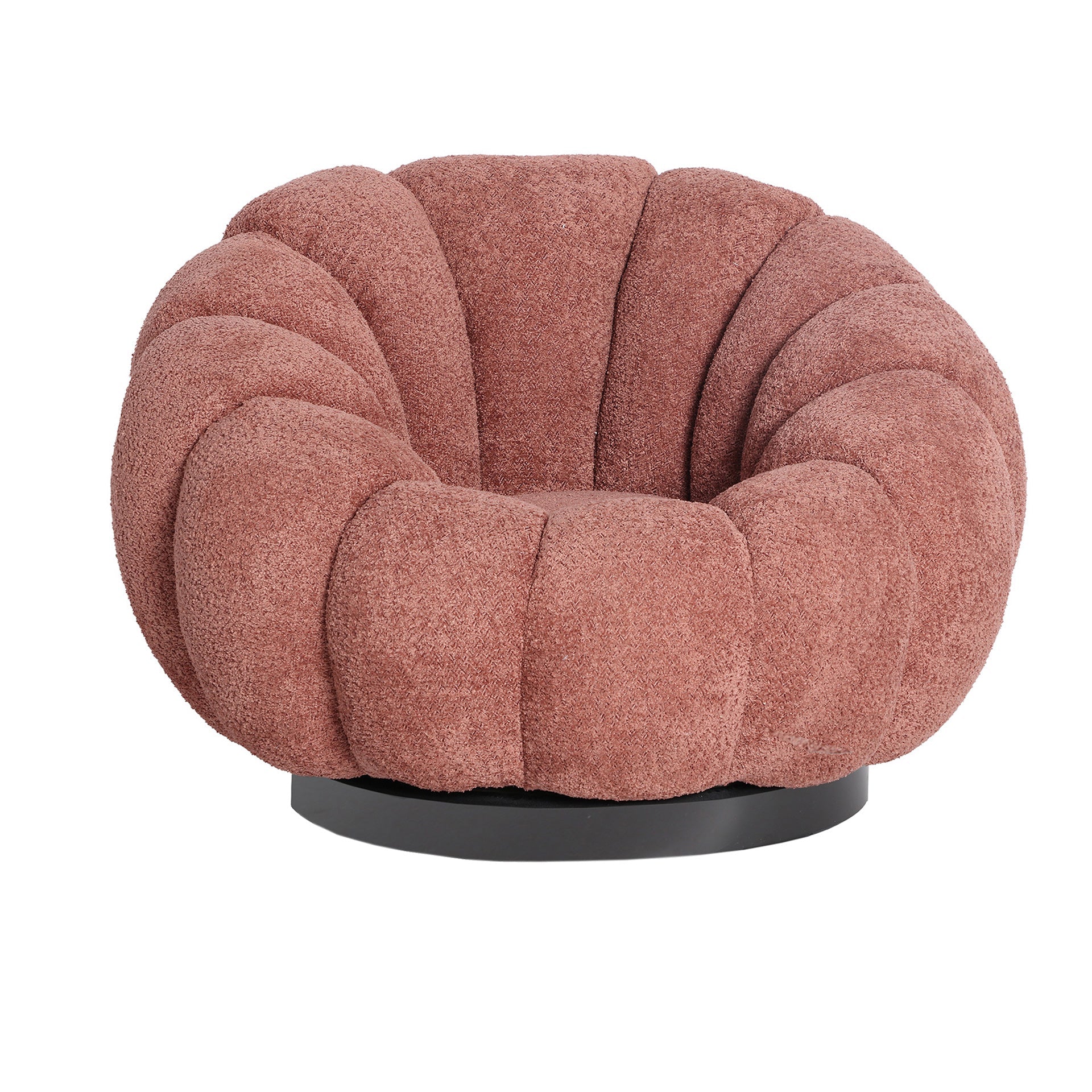 BOUCLÉ AYENT ROTATIVE ARMCHAIR - ramustudio