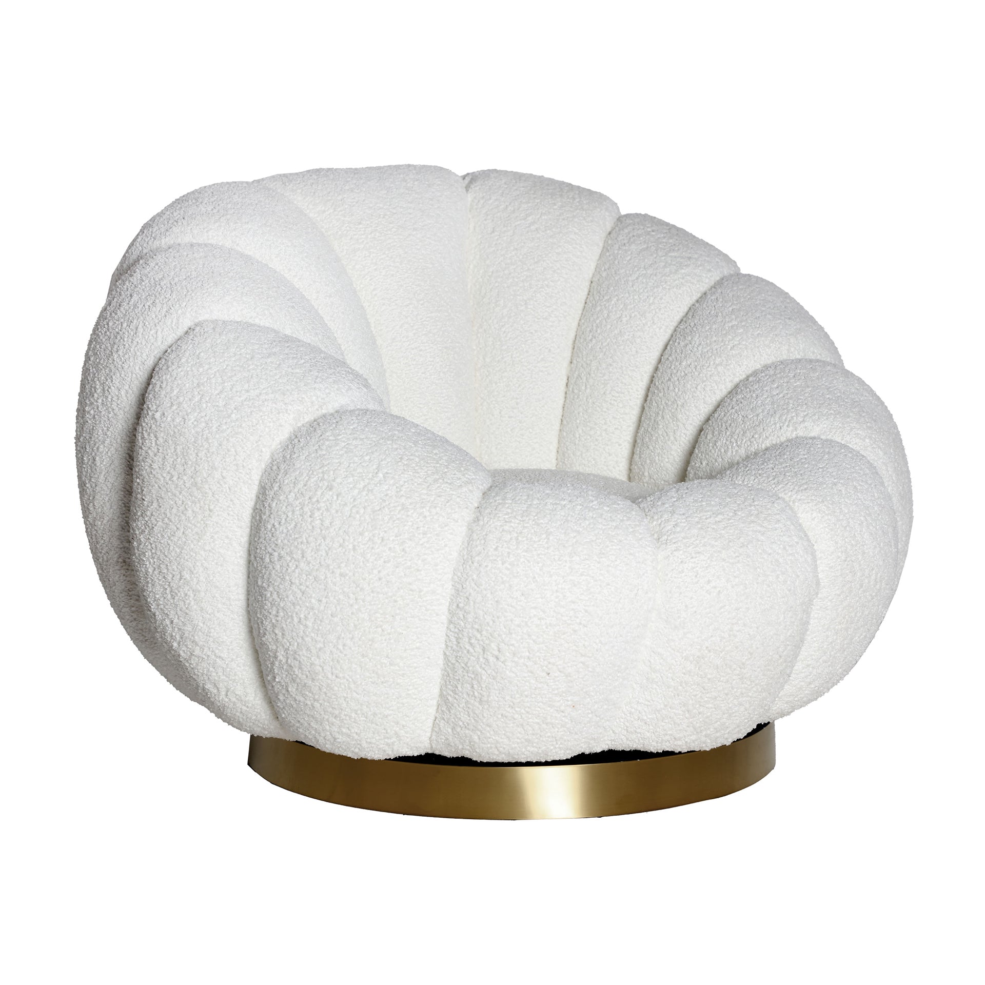 BOUCLÉ CREST ROTATIVE ARMCHAIR - ramustudio
