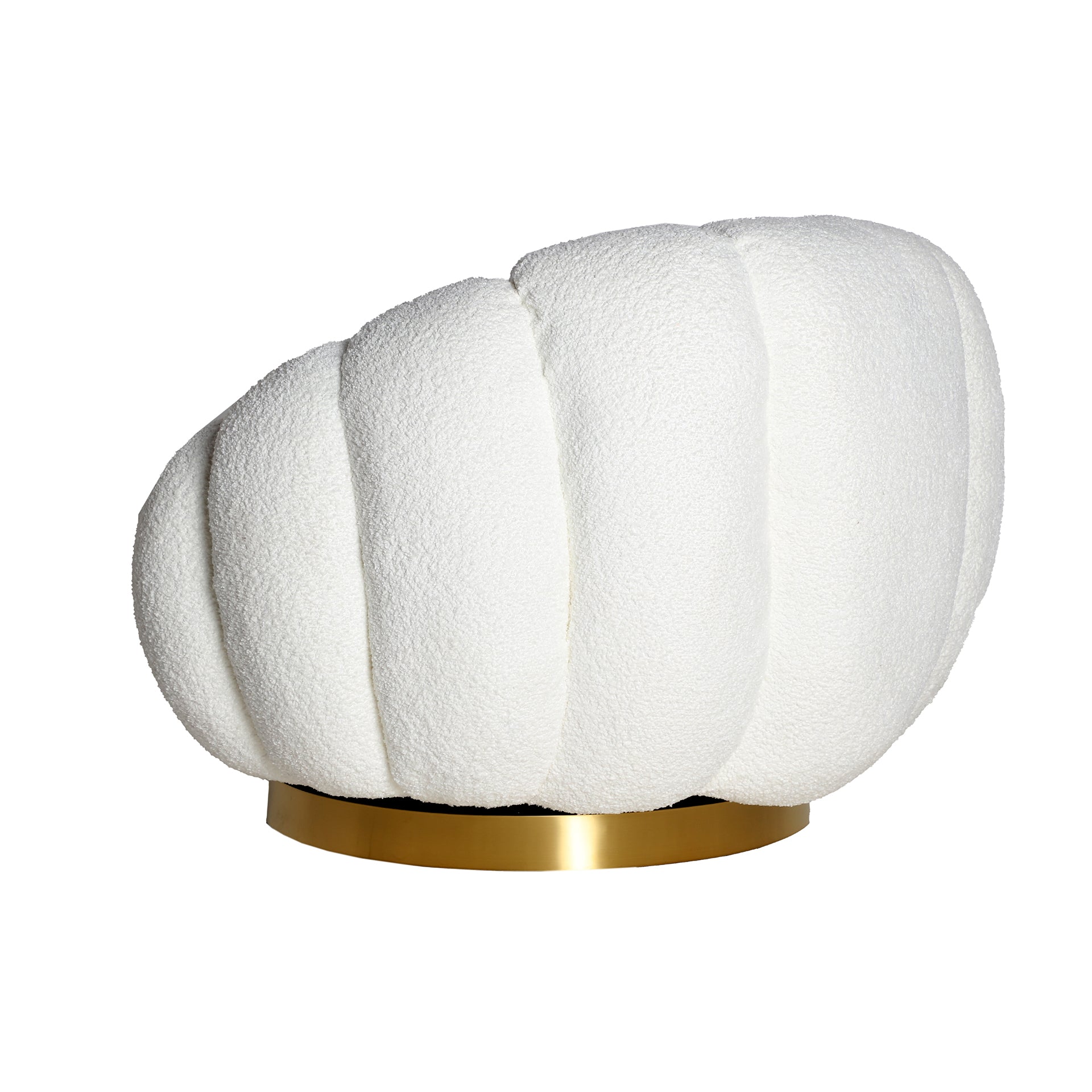 BOUCLÉ CREST ROTATIVE ARMCHAIR - ramustudio