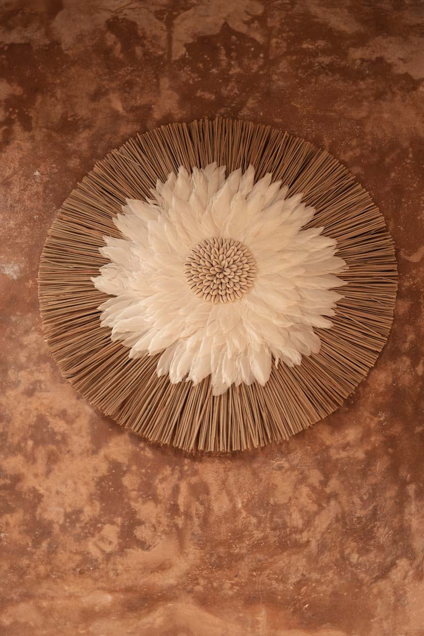 The Alang Feather Juju - Natural White
