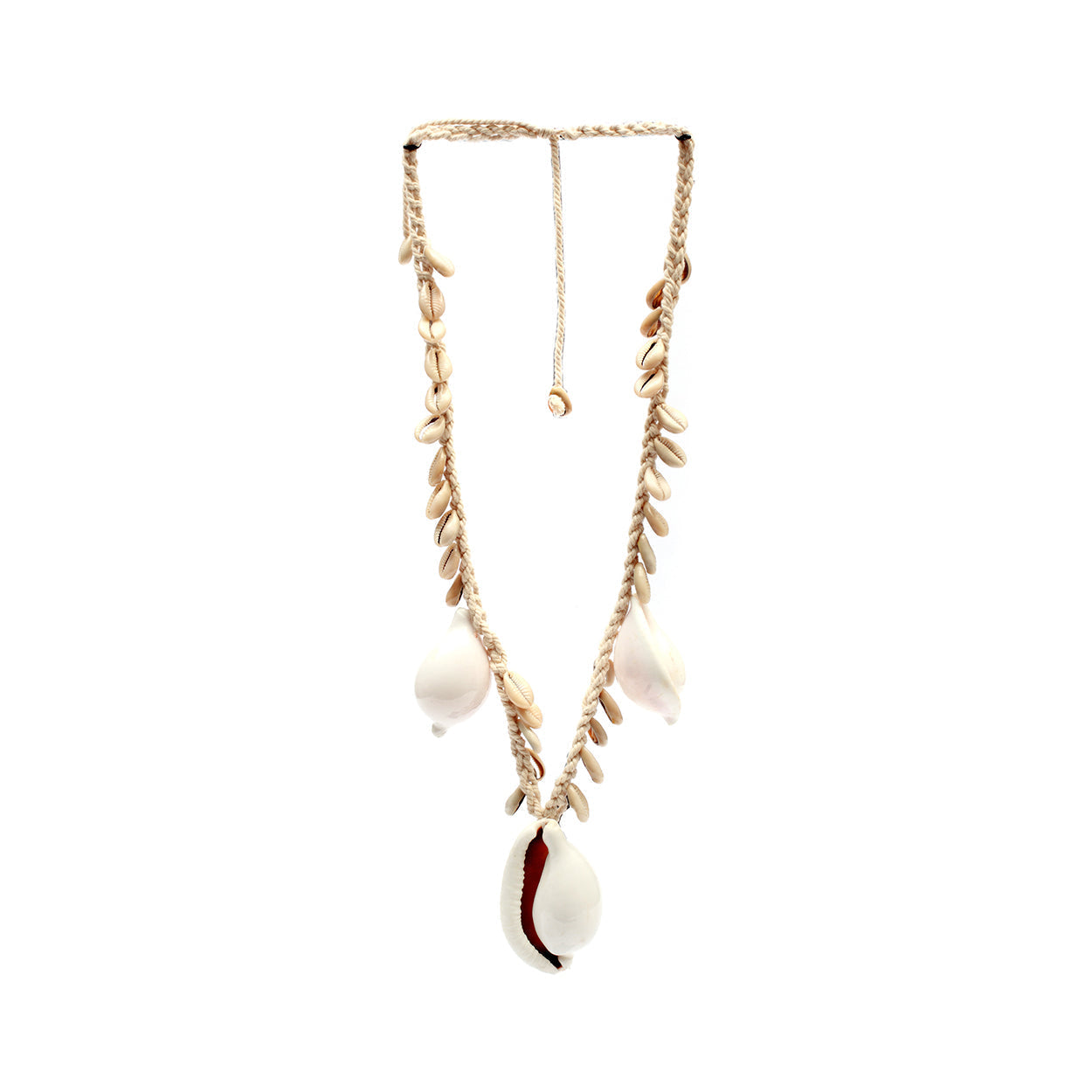 The Big White Cowrie Shell Necklace