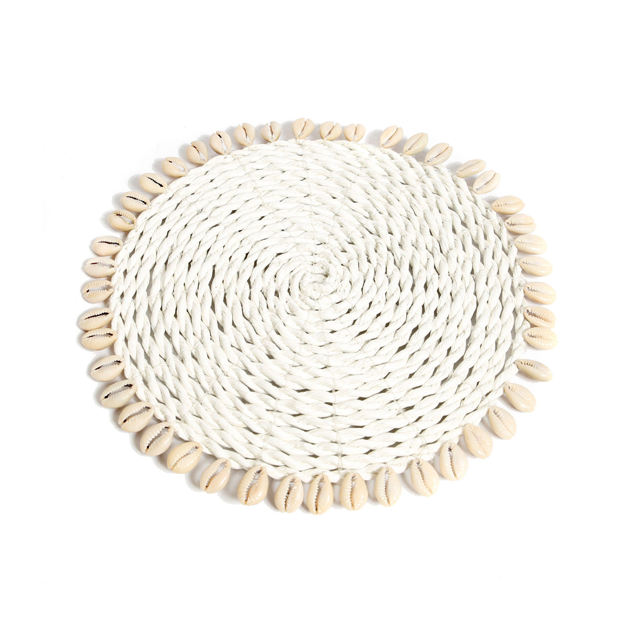 The Seagrass Shell Pan Coaster - Natural