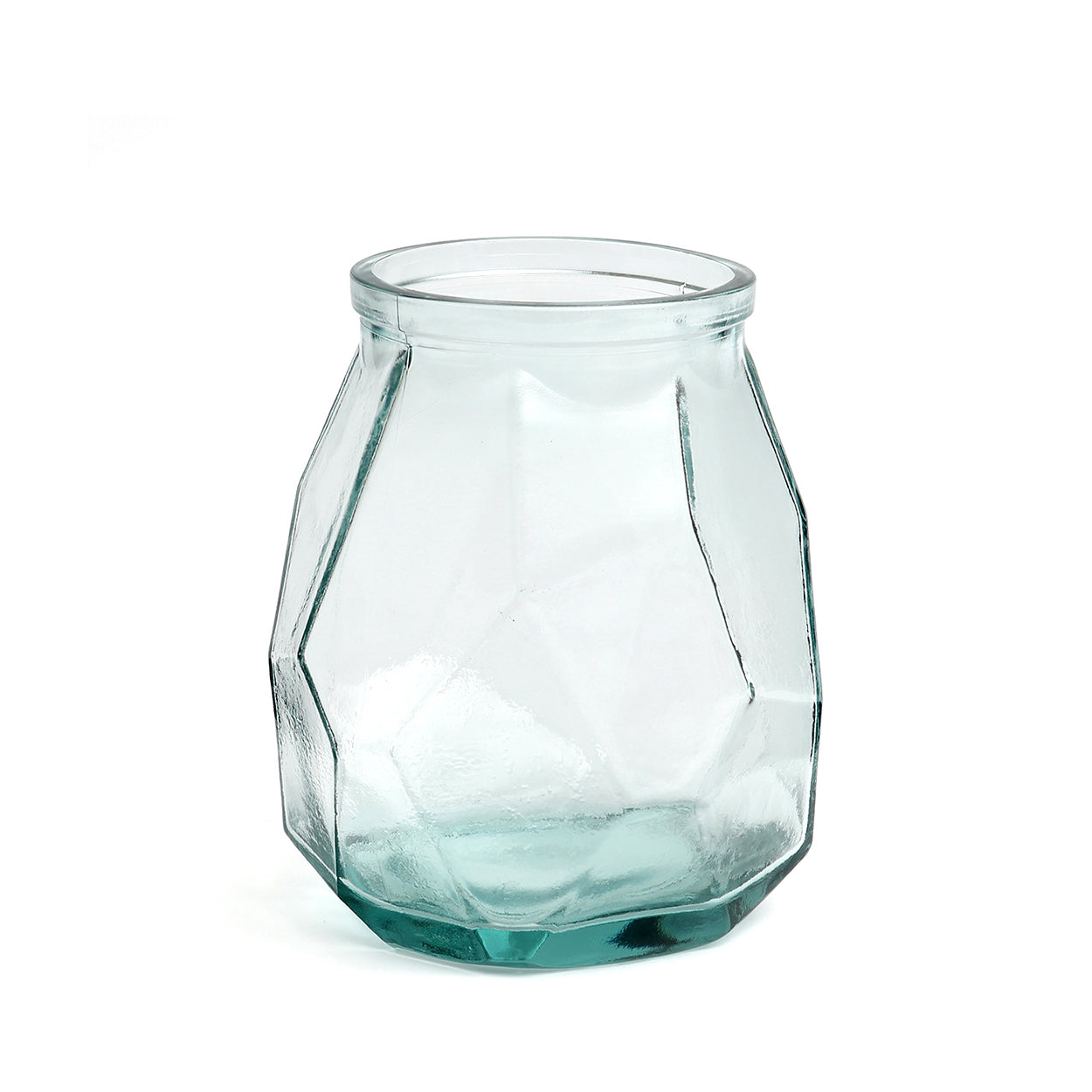 The Wide Origami Vase - Blue