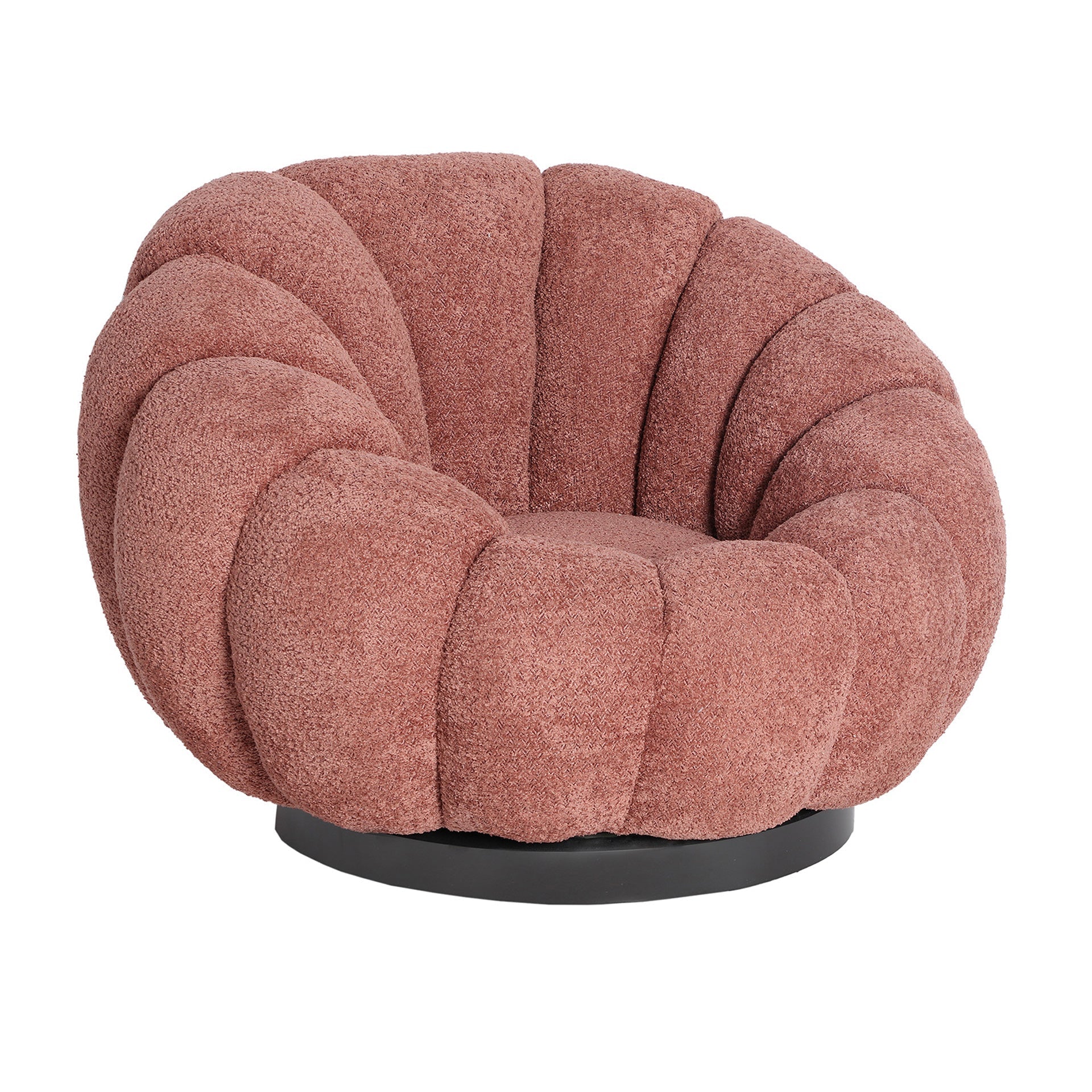 BOUCLÉ AYENT ROTATIVE ARMCHAIR - ramustudio