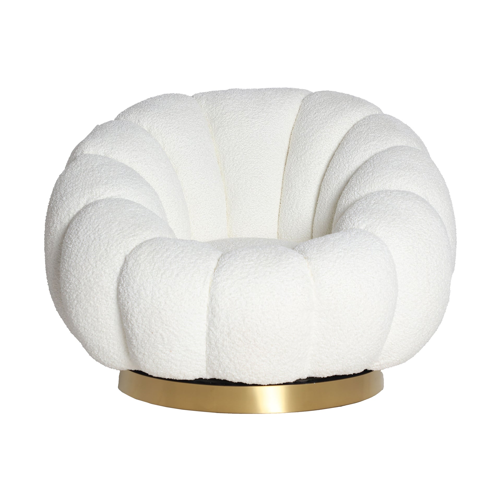 BOUCLÉ CREST ROTATIVE ARMCHAIR - ramustudio