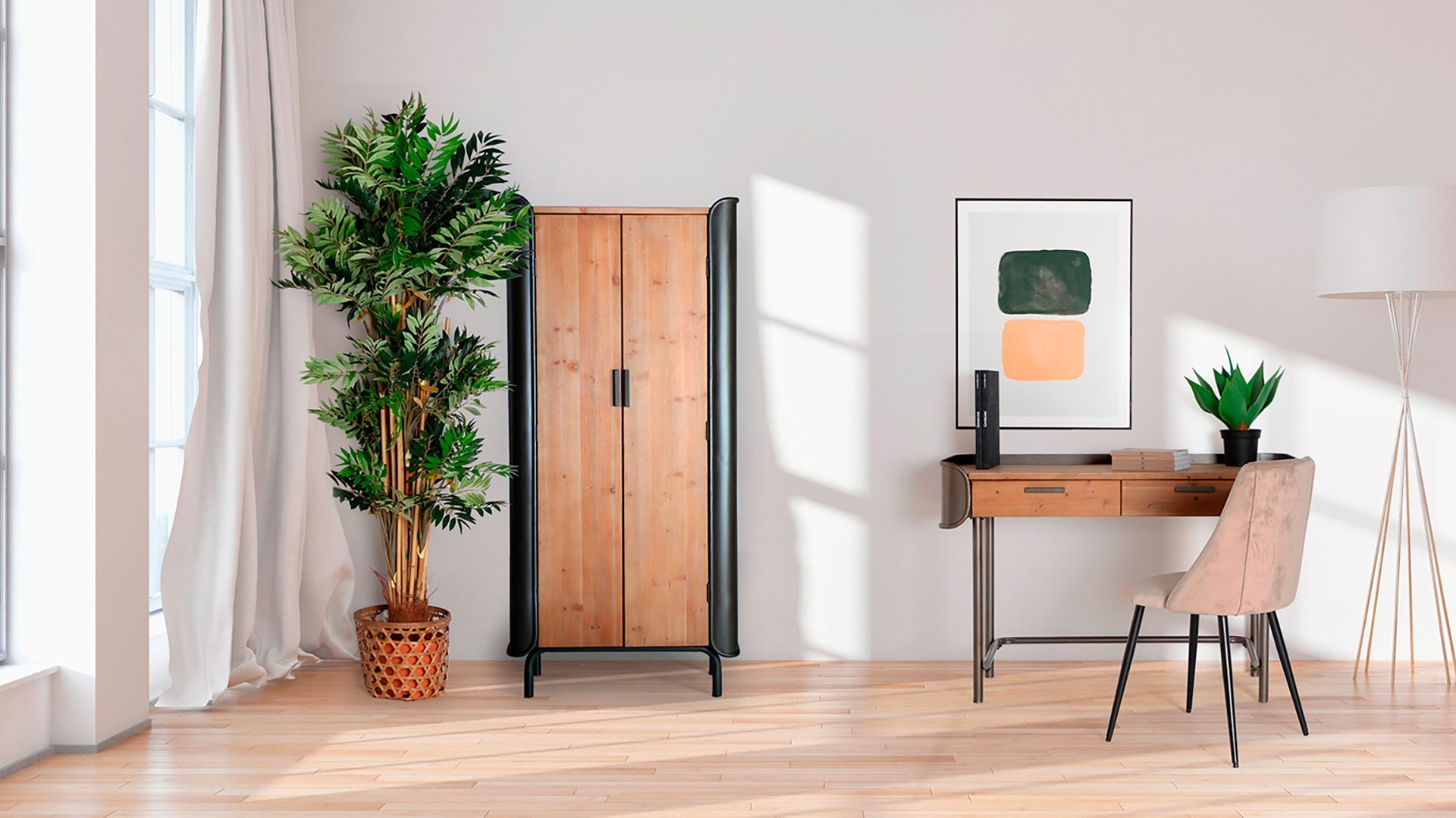 BRIEC WARDROBE in a modern interior setting