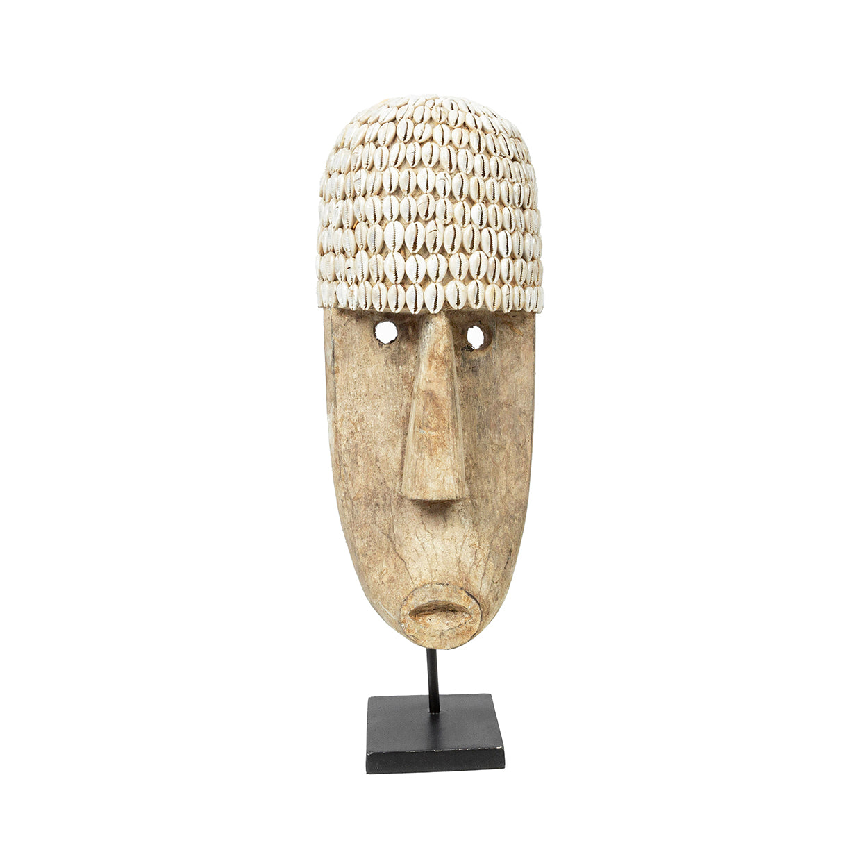 The Cowrie Mask on Stand - Large