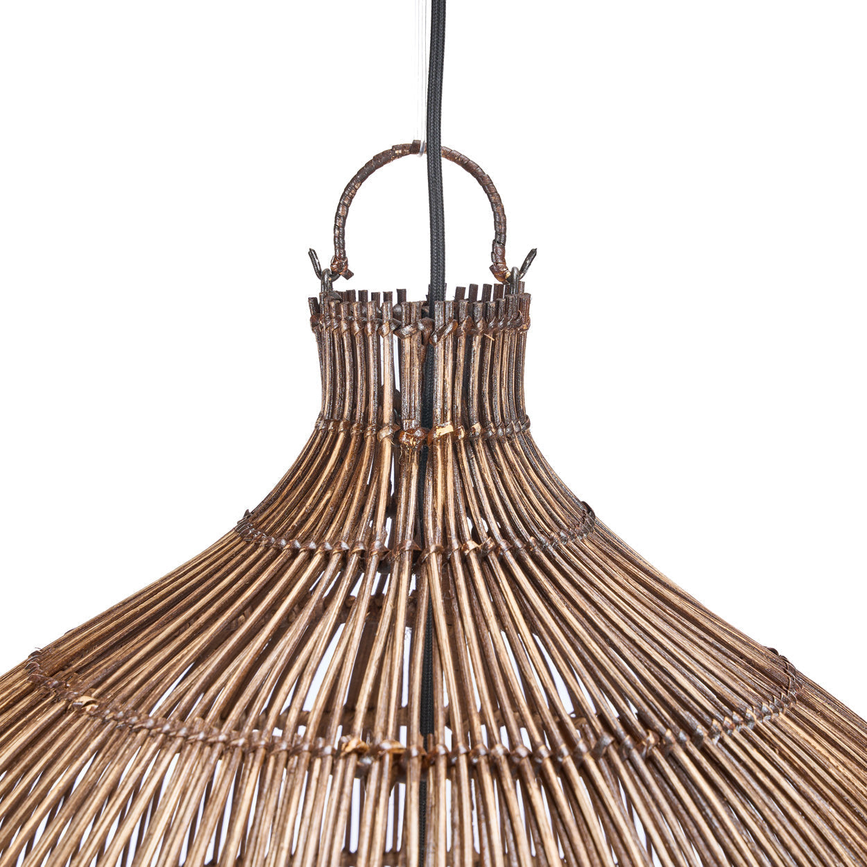 The Woven Bell Pendant - Dark Walnut - XL
